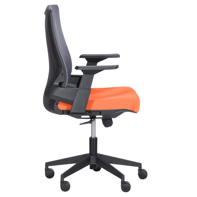 Работен офис стол 7545 оранжев сив carmen